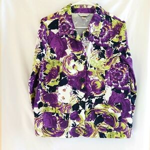 Christopher & Banks Women's Floral Sport Coat